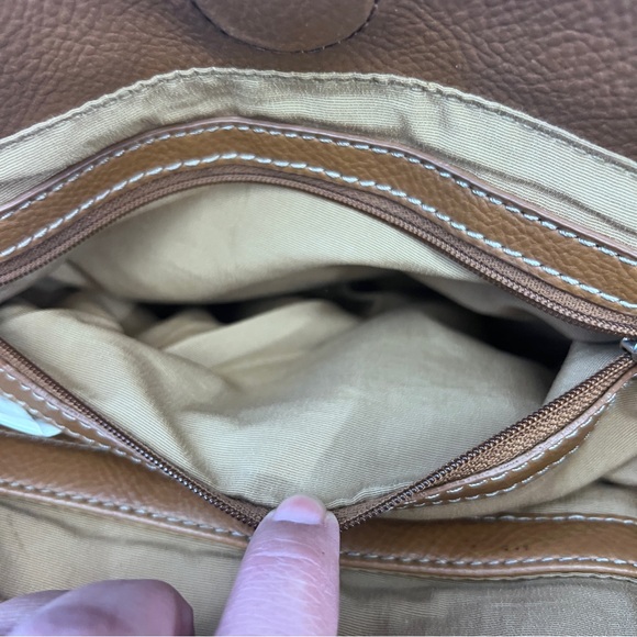 Like NEW! Sophia Caperelli Brown Patchwork Bag - Picture 10 of 12